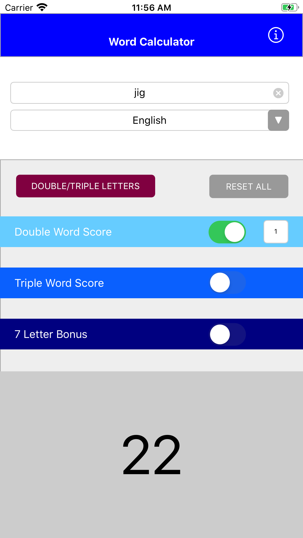 Word Calculator available in App Store