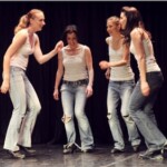 Choreography by Tarik Winston. Belltable Arts Centre, Limerick, Ireland. May 2008.
Photo by Maurice Gunning. MA Traditional Irish Dance Performance - Bag of Cats