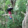 Tamarindo, Costa Rica. June 2006. Photo by Ann Kennedy. Zipping upside down