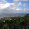 Montserrat, West Indies. January 2014. View from Old Sugar Mill Guest House on Baker Hill