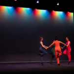 Choreography by Kate Spanos. Performed by Maggie Hensler-McGinnis, Rebecca McGowan, Moira Ragen, and Kate Spanos. International Dance Festival, Prince George's Publick Playhouse. May 2025. Photo credit: Oscar Mata. Ballmacaldrick - Irish dance at Publick Playhouse